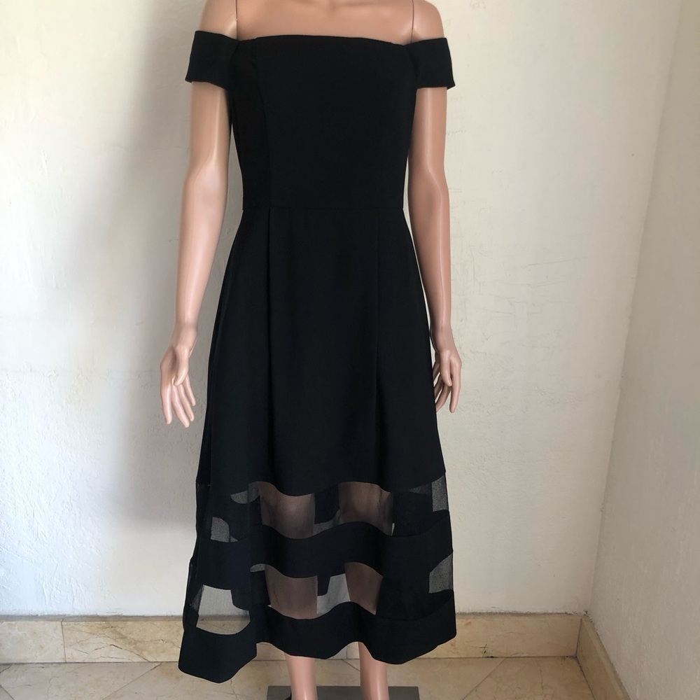 Aidan By Aidan Mattox Black Formal Cocktail Gown Dress Strapless Women’s Size 6